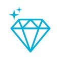 Magic crystal vector icon Royalty Free Stock Photo