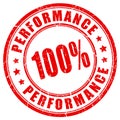 Maximum performance vector stamp Royalty Free Stock Photo
