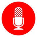 Microphone icon Royalty Free Stock Photo