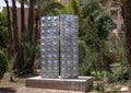 `Untitled` by Mohamed Mourabiti in the Garden of the Arts on Avenue Mohammed V in Marrakesh, Morocco.