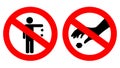 No littering sign Royalty Free Stock Photo