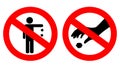 No littering sign