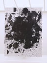 Untitled painting by Christopher Wool on display in Solomon R Guggenheim Museum of modern and contemporary art in New York