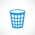 Paper bin vector icon Royalty Free Stock Photo