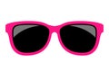 Pink glamour sunglasses icon