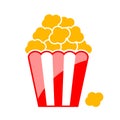 Popcorn vector icon