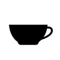 Tea cup silhouette icon Royalty Free Stock Photo