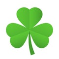 Trefoil shamrock leaf icon Royalty Free Stock Photo