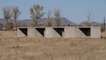 Untitled work in concrete by Donald Judd at the Chinati Foundation in Marfa, Texas.