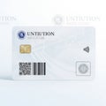 Untiution institutional access card Royalty Free Stock Photo