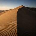Untouched beauty of a desert environment, emphasizing the natural contours Royalty Free Stock Photo