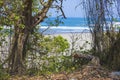 Untouched sandy beach