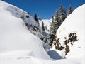 Untouched winterlandscape in the Lechtaler Alps