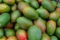 Untreated fresh BIO mango for sale at a farmers market