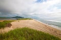 Untrodden sandy coastline