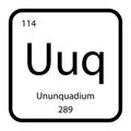 Ununquadium icon vektor Royalty Free Stock Photo