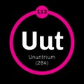 Ununtrium chemical element Royalty Free Stock Photo