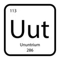 Ununtrium icon vektor Royalty Free Stock Photo