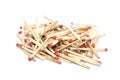Unused matchsticks isolated on white background Royalty Free Stock Photo