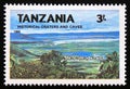 Unused postage stamp Tanzania 1991, Ngorongoro Crater