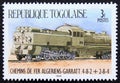 Unused post stamp Republic Togo 1984, 4-8-2+2-8-4, Algeria Garratt