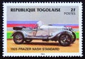 Unused post stamp Republic Togo 1984, Frazer Nash Standard, 1925, old timer car