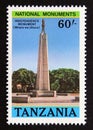 Unused post stamp Tanzania 1988, Independence Monument