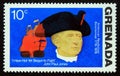 Unused postage stamp Grenada 1975, John Paul Jones