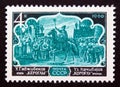 Unused postage stamp Soviet Union, CCCP, 1966, KÃÂ¶rogly, opera scene Royalty Free Stock Photo