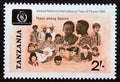 Unused postage stamp Tanzania 1986, People of Different Races