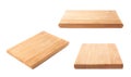 Unused wooden cutting board isolated Royalty Free Stock Photo