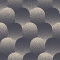 Unusual Aesthetic Stippled Seamless Pattern Geometric Vector Abstract Background