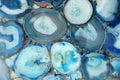 Unusual agate stone in a cut, decorative background