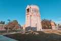 unusual architecture of the Church of Holy Archangels located in the Catholic Christian Royalty Free Stock Photo