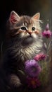 The Unusual Beauty of a Wildflower Kitten