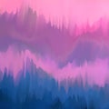 Unusual blurred background in mauve and purple-blue colors, imitation of paint drips, vector Royalty Free Stock Photo