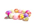 Unusual bright beads children's bracelet