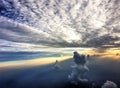 Unusual cloud formation during sunset over Thailand Royalty Free Stock Photo