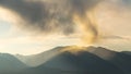 Unusual clouds over mountains of Colorado Royalty Free Stock Photo