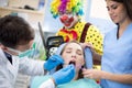 Unusual dental treatment Royalty Free Stock Photo