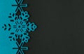 Unusual design christmas background with blue snowflakes Royalty Free Stock Photo