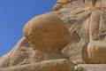 Unusual eroded Granite in the Desert Royalty Free Stock Photo