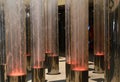 unusual fountain in glass tubes Royalty Free Stock Photo