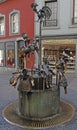 The unusual fountain Puppenbrunnen by Bonifatius Stirnberg