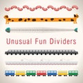 Unusual Fun Colorful Dividers