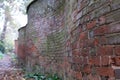 An unusual, historic, crinkle crankle garden wall, photographed in Wheathampstead, Hertfordshire UK.