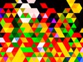 An unusual illustration of gorgeous digital pattern of triangles
