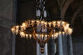 Unusual light fitting in the Hagia Sophia Museum in Istanbul