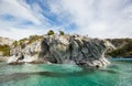 Marble caves Royalty Free Stock Photo