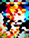 An unusual nubile digital pattern of designing colorful squares